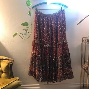 Ulla Johnson Rust Tiered Skirt - new with tags!